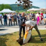 Cerimonia nei vigneti di Conegliano Valdobbiadene, promozione Prosecco DOCG e vini biologici.