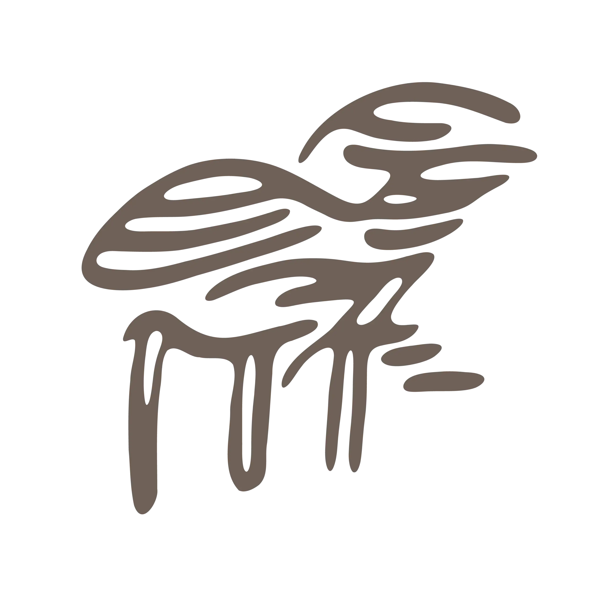 Logo aziendale con design astratto, rappresentante il Prosecco DOCG biologico di Conegliano Valdobbiadene.