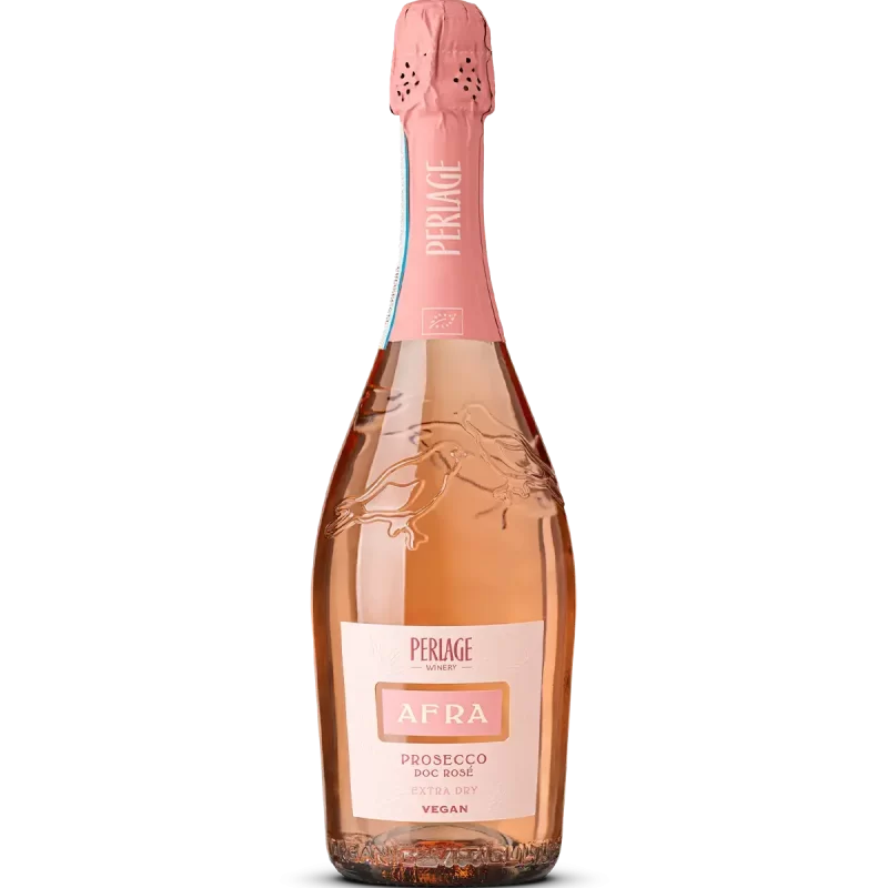 Prosecco DOC Rosé biologico Perlage, Conegliano Valdobbiadene, vivace e sostenibile.