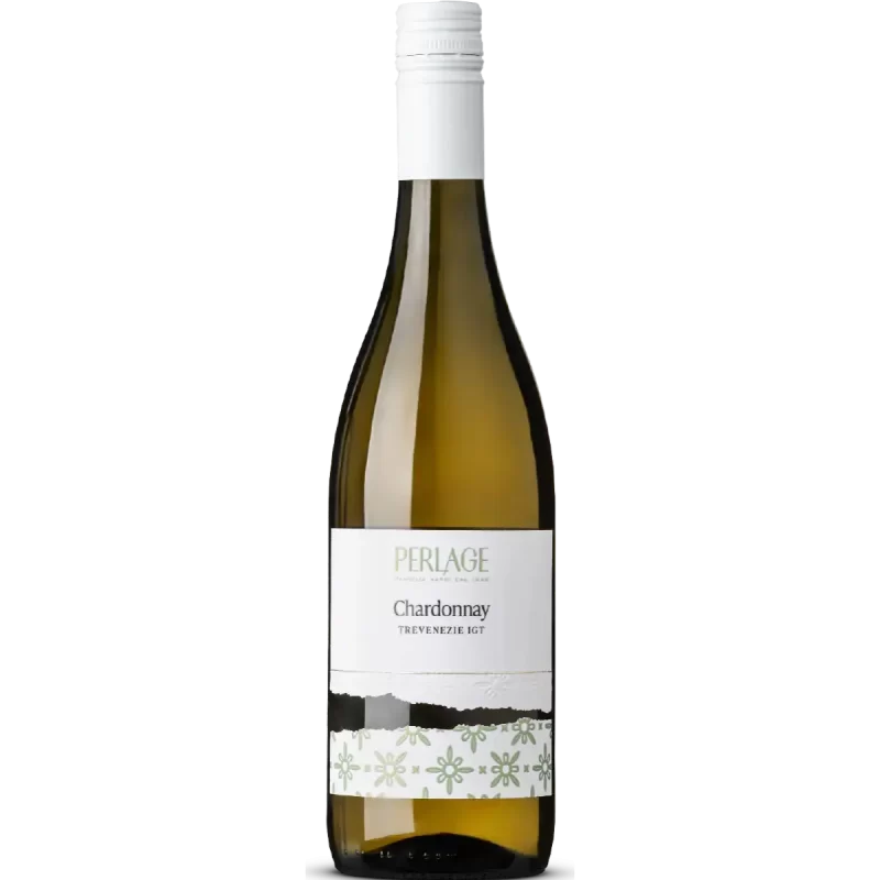 Bottiglia di Chardonnay Trevenezie IGT Perlage, eccellenza di vini biologici delle Tre Venezie.
