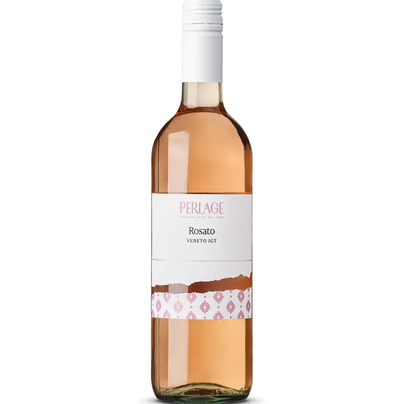 Bottiglia di vino rosato Veneto IGT biologico Perlage.