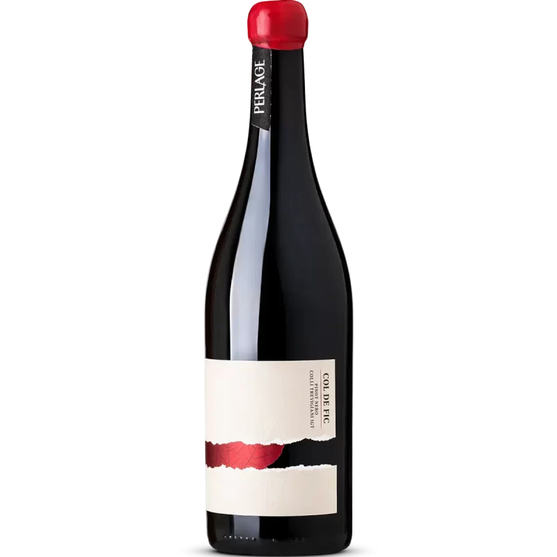 Bottiglia di vino Perlage biologico, legato al territorio di Conegliano Valdobbiadene.