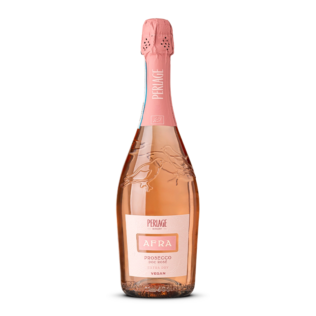 Prosecco DOC Rosé biologico Perlage, extra dry, vegan, dalla tradizione di Conegliano Valdobbiadene.