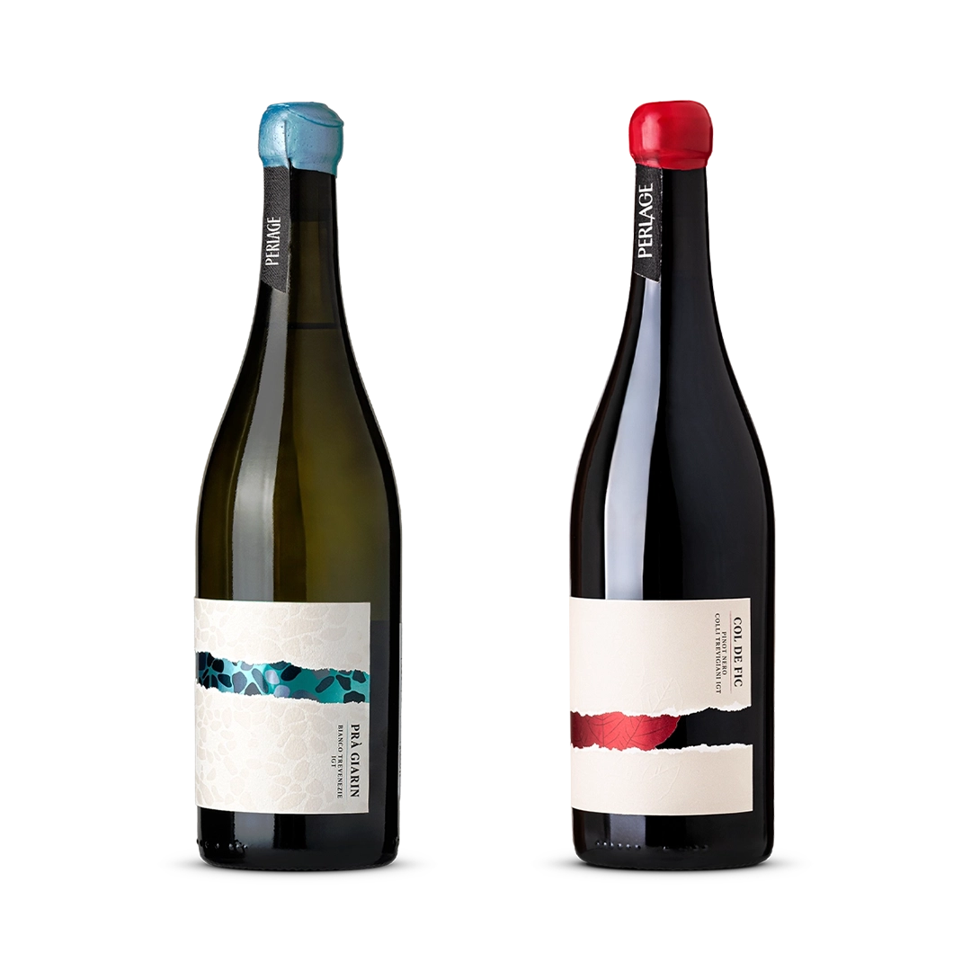 Bottiglie di vini biologici Perlage, Prosecco DOCG, eleganza da Conegliano Valdobbiadene.