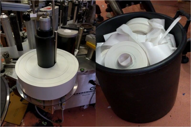 perlage-v-come-vegani Etichette per bottiglie di Prosecco DOCG, pronte per vini biologici Perlage di Conegliano Valdobbiadene.
