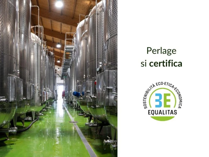 perlage-v-come-vegani Cantina vinicola bio con certificazione, produttore di Prosecco DOCG Perlage a Conegliano Valdobbiadene.