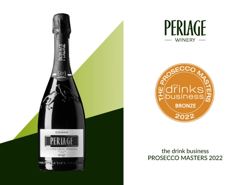 perlage-v-come-vegani Bottiglia di Prosecco DOCG biologico Perlage vincitore del bronzo al Prosecco Masters 2022.