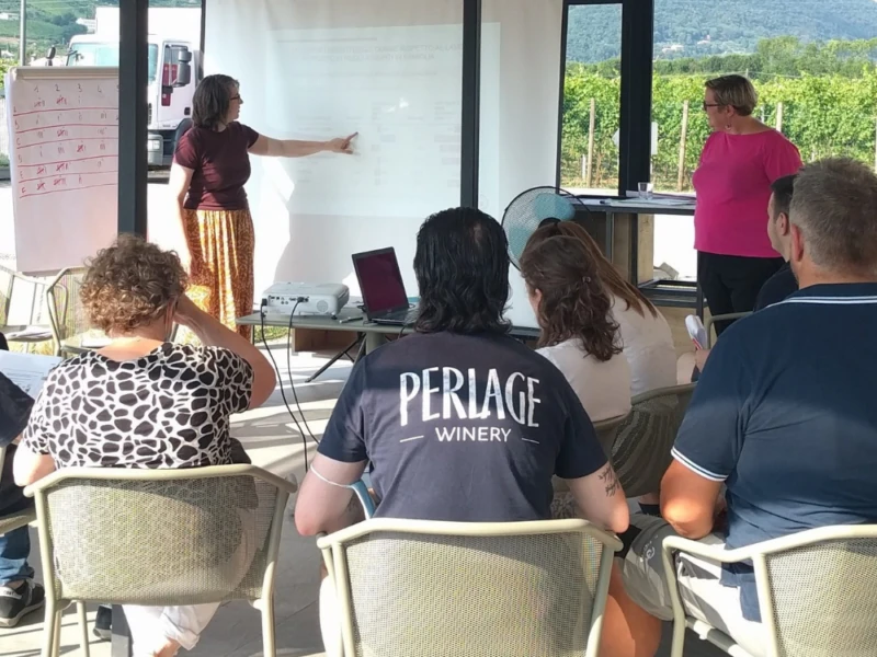 perlage-v-come-vegani Seminario su vini biologici presso Perlage Winery, nella zona del Prosecco DOCG Conegliano Valdobbiadene.