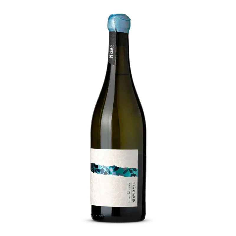 Bottiglia di Prosecco DOCG biologico Perlage di Conegliano Valdobbiadene.