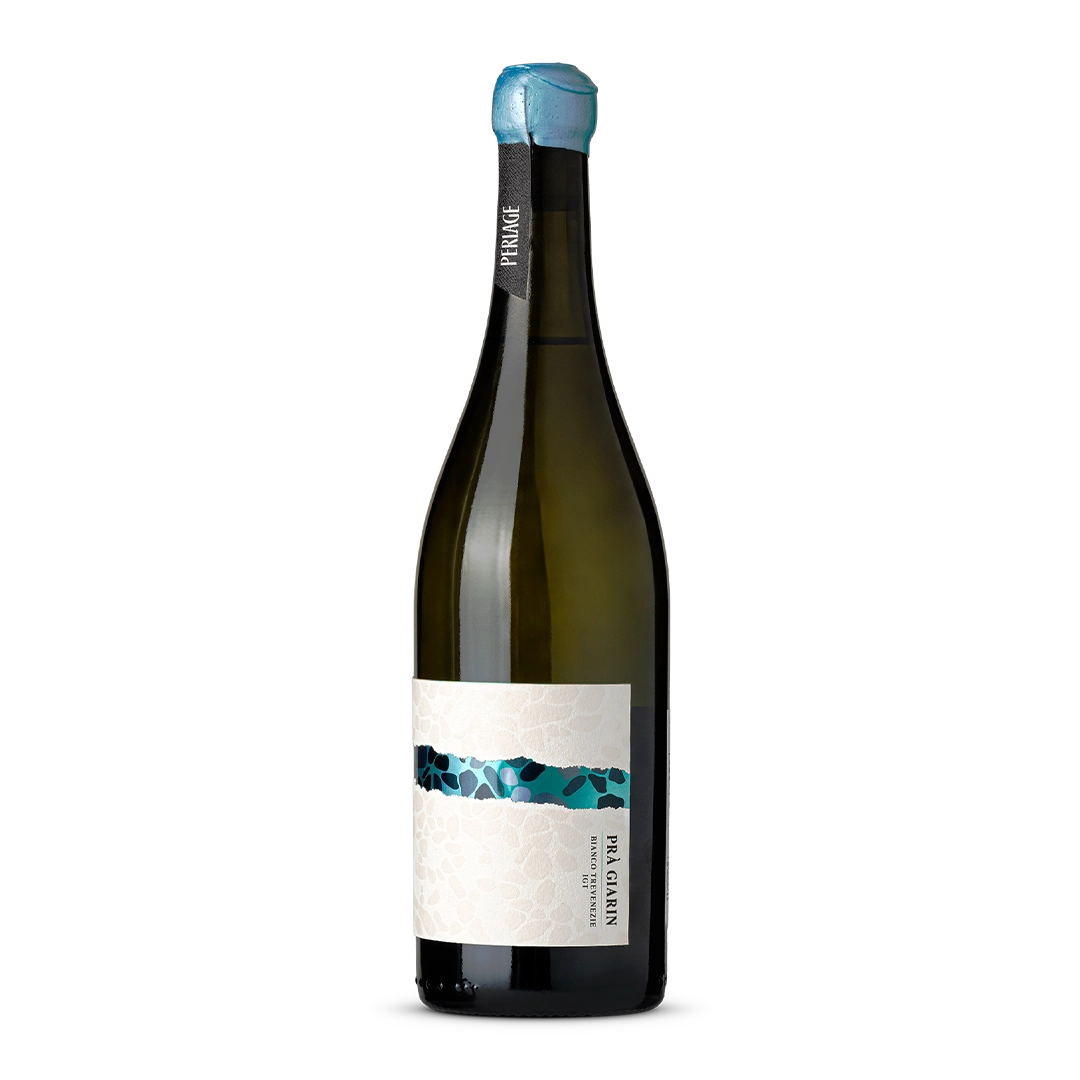 Bottiglia di Prosecco DOCG biologico Perlage di Conegliano Valdobbiadene.